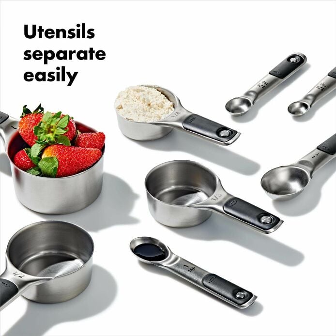 Stainless Steel Measuring Cups and Spoons Set F9