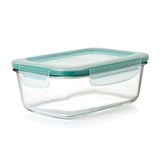 Smart Seal 8 Cup Glass Rectangle Container - Teal E8