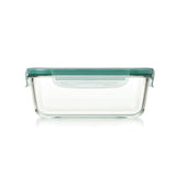 Smart Seal 8 Cup Glass Rectangle Container - Teal E8