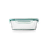 Smart Seal 3.5 Cup Glass Rectangle Container - Teal A0