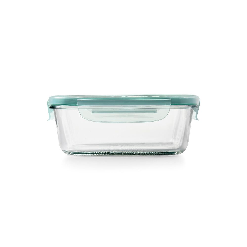 Smart Seal 3.5 Cup Glass Rectangle Container - Teal A0