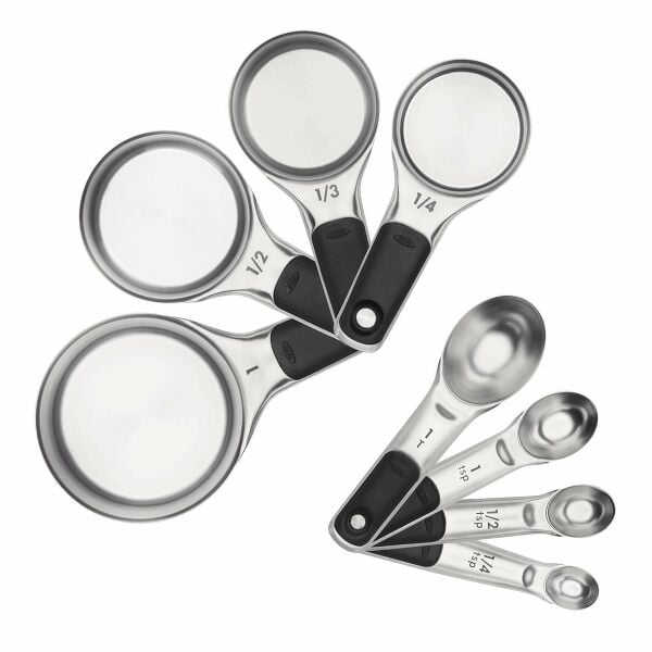 Stainless Steel Measuring Cups and Spoons Set F9
