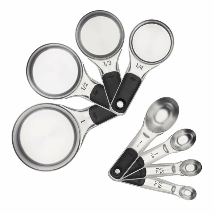 Stainless Steel Measuring Cups and Spoons Set F9