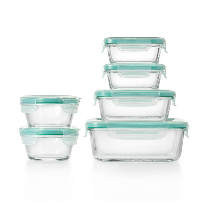 OXO Good Grips 12 Piece Smart Seal Glass Container Set Z1