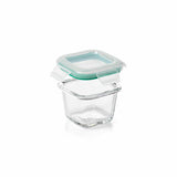 4 Piece Smart Seal Glass Mini Square Container Set L0