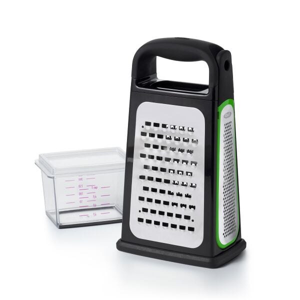 Etched Box Grater With Removable Zester O7
