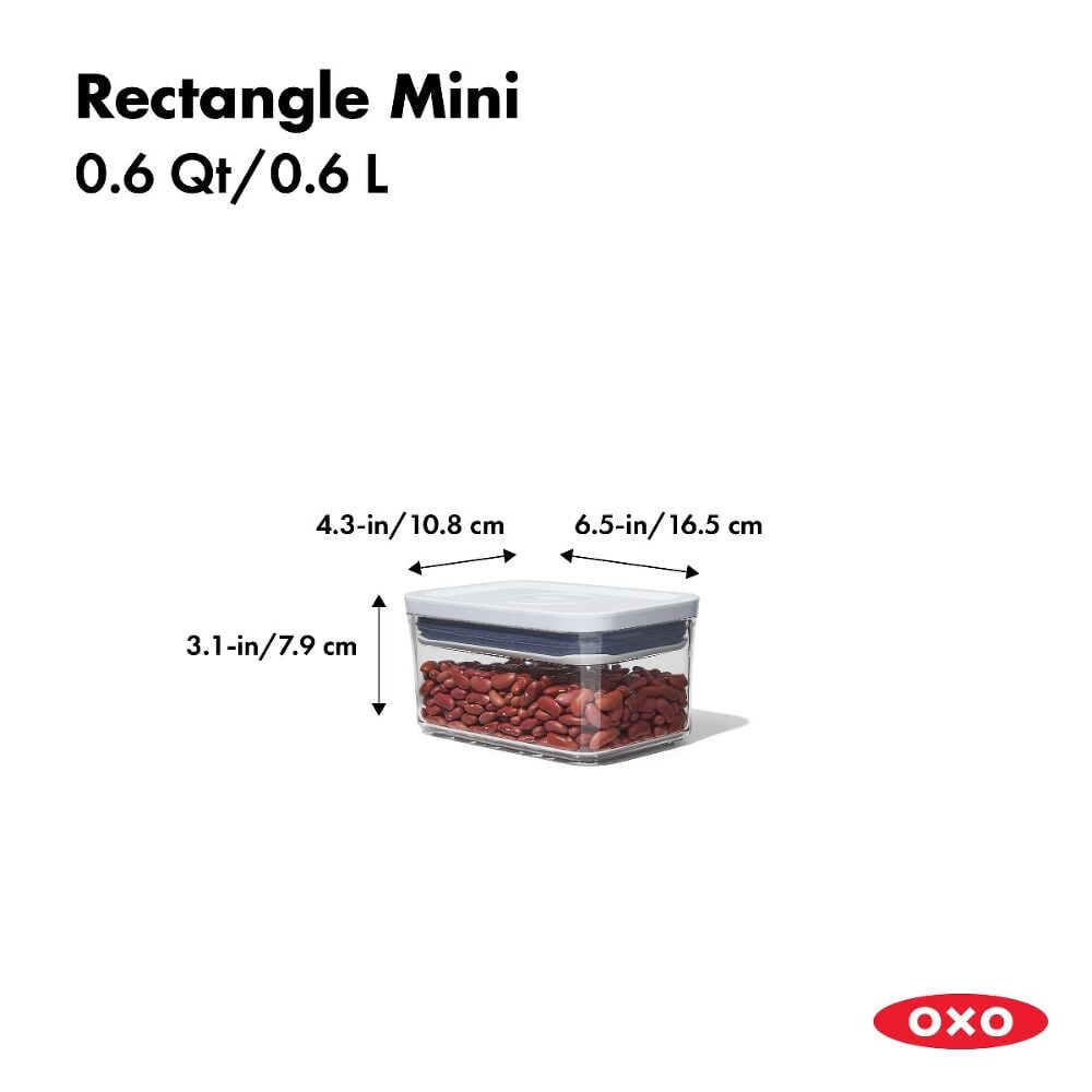 POP Container - Rectangle Mini (0.6 Qt.) P7