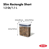 POP Container - Slim Rectangle Short (1.2 Qt.) C2