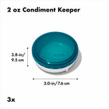 Prep & Go Condiment Keepers X4