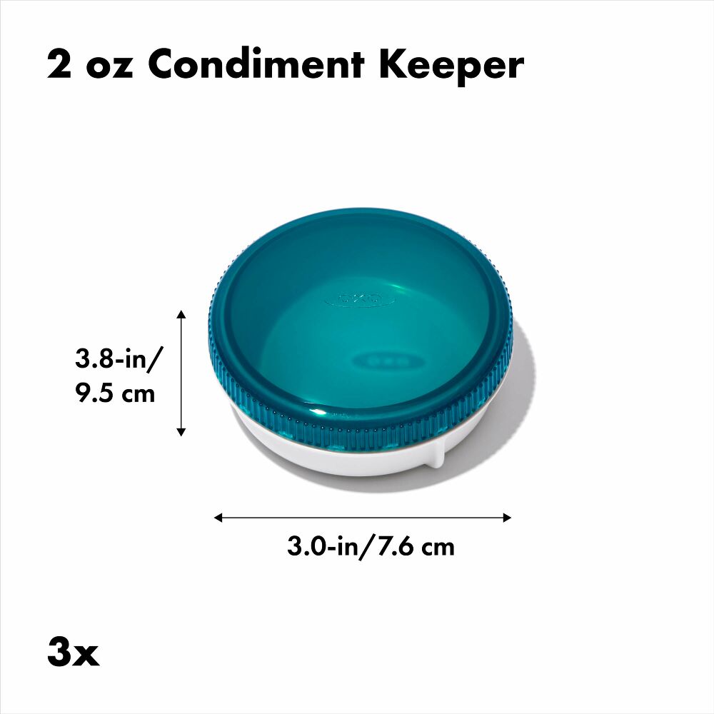 Prep & Go Condiment Keepers X4