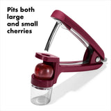 OXO Good Grips Cherry & Olive Pitter - Beet P1