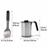 Grilling Basting Pot and Brush Set N0