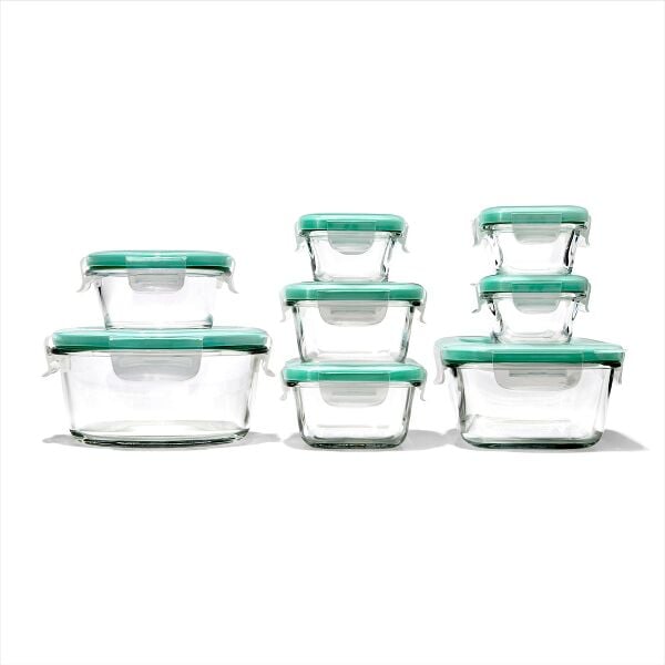 16 Piece Glass Smart Seal Everyday Container Set Y9