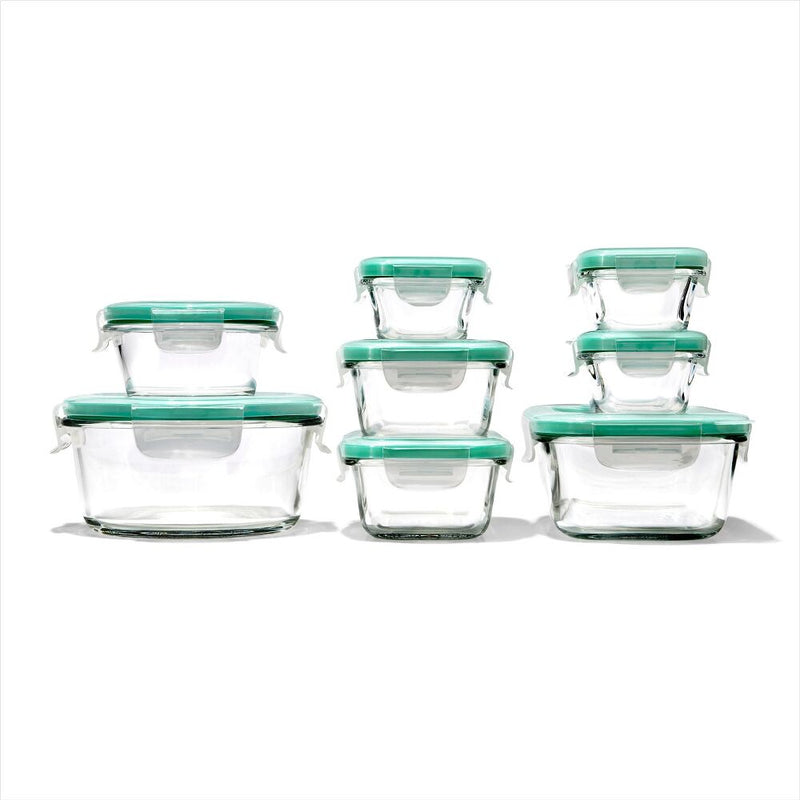 16 Piece Glass Smart Seal Everyday Container Set Y9