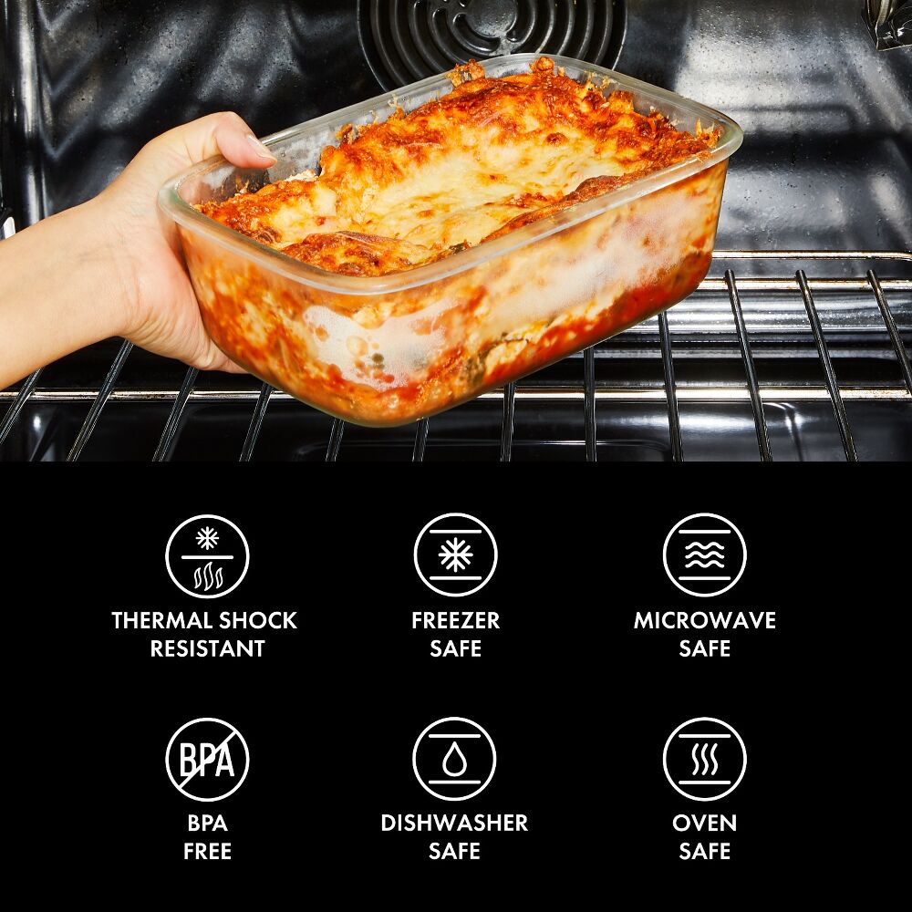 16 Piece Glass Smart Seal Everyday Container Set Y9