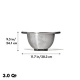 Stainless Steel 3 qt./ 2.8L Colander G2