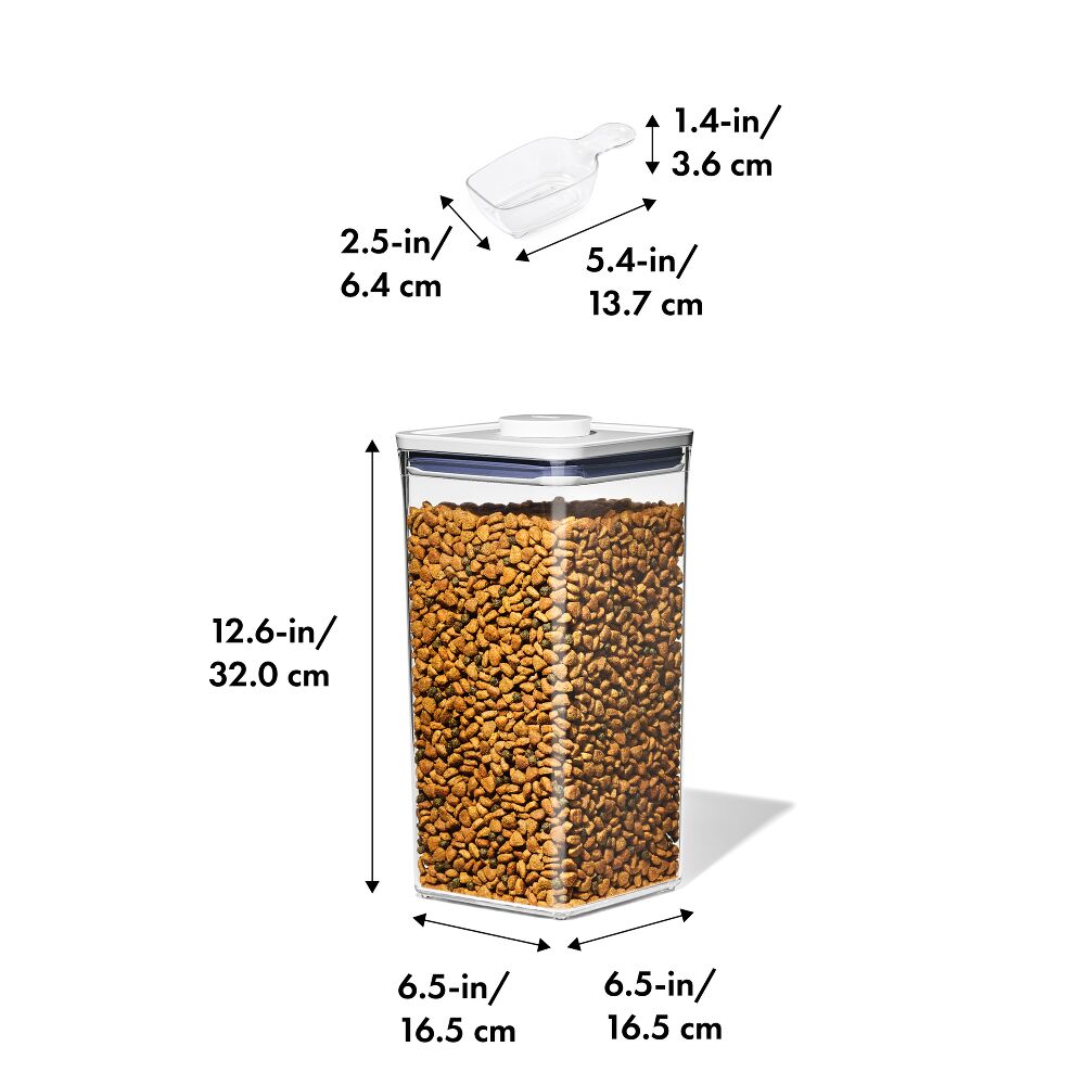 OXO Good Grips Pet POP Container – 6.0 Qt/5.7 L with Half Scoop Q4