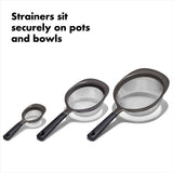 OXO Good Grips 3 Piece Strainer Set Y3