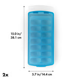 No-Spill Ice Cube Tray - 2 Pack W3