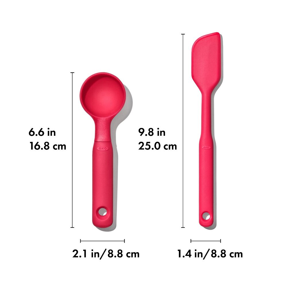 Silicone Cookie Scoop & Small Spatula Set W6
