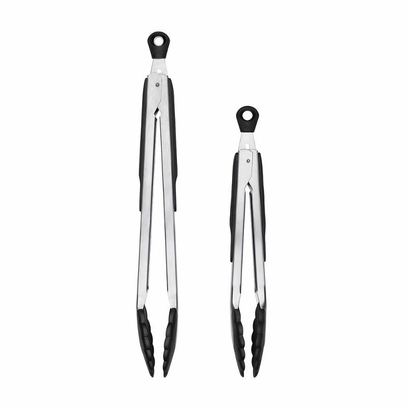 2-Piece Tongs with Nylon Heads Set W5
