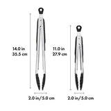 2-Piece Tongs with Nylon Heads Set W5
