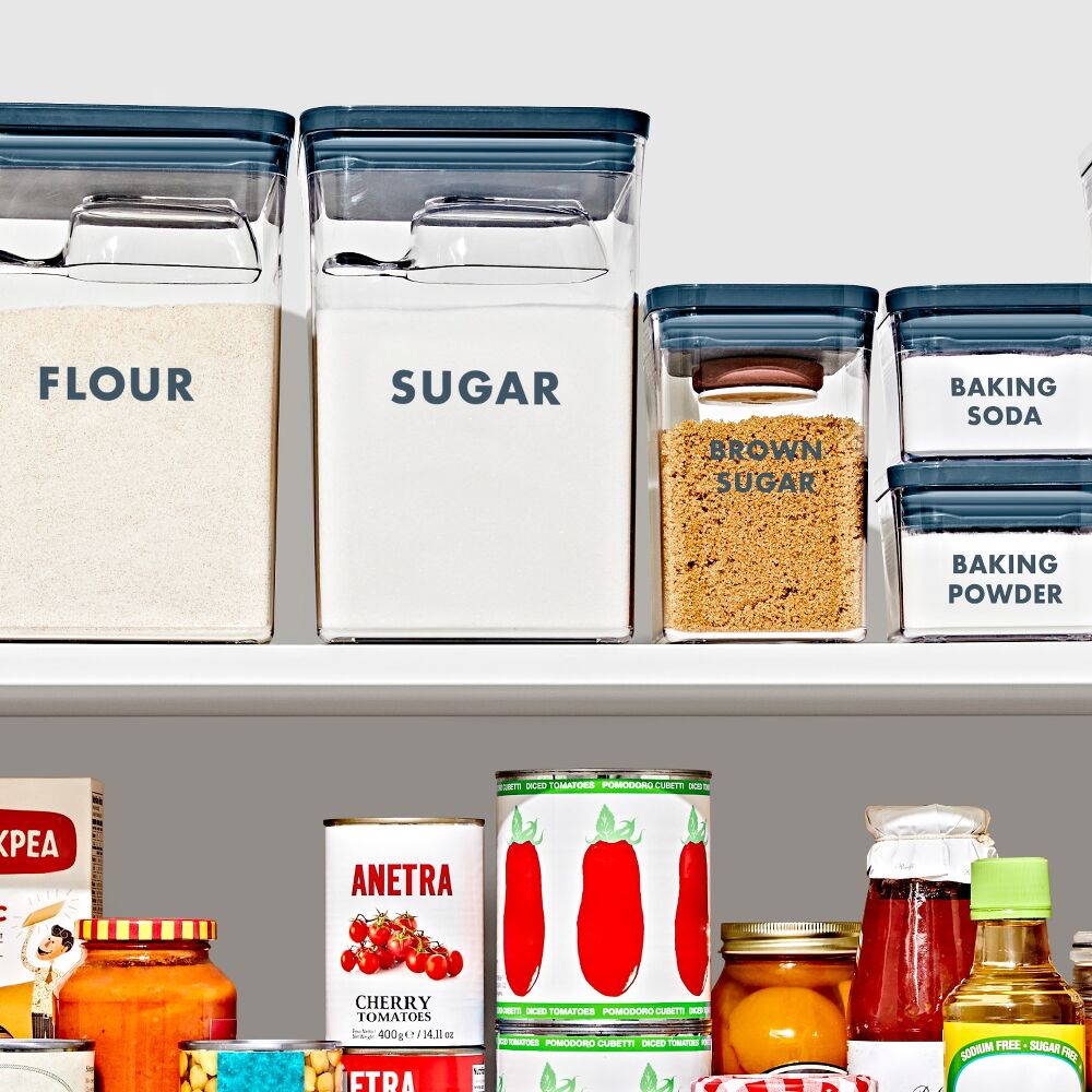 8-Piece Prelabeled Baking POP Container Set Y4
