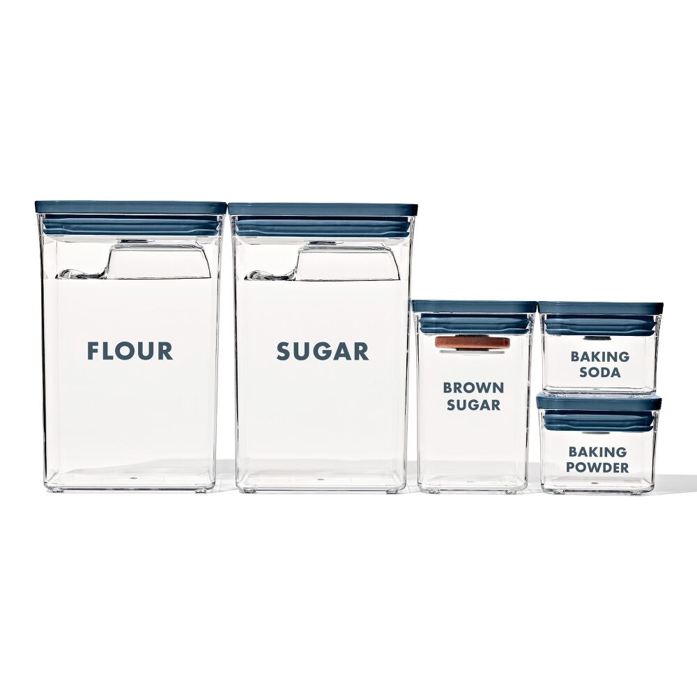8-Piece Prelabeled Baking POP Container Set Y4