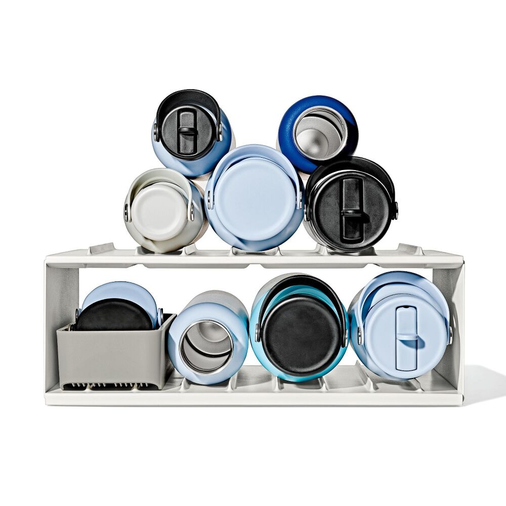 Water Bottle Organizer with Accessory Bin Q7