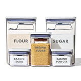 8-Piece Prelabeled Baking POP Container Set F2