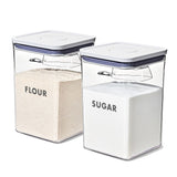 8-Piece Prelabeled Baking POP Container Set Y4