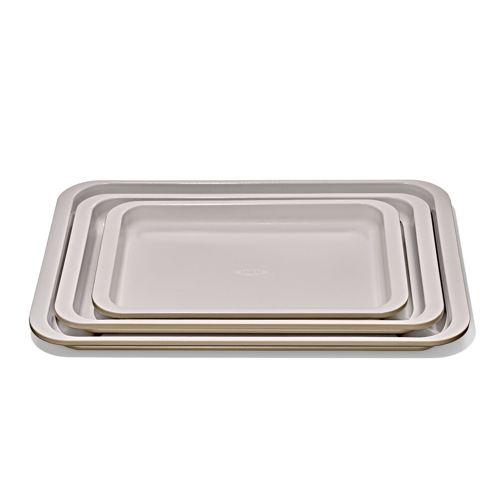 Non-Stick Pro Ceramic Coated Metal Bakeware 3 Pc Set N2