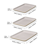 Non-Stick Pro Ceramic Coated Metal Bakeware 3 Pc Set N2