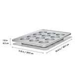 Nonstick Pro Clear Coated 12 Cup Muffin Pan H8