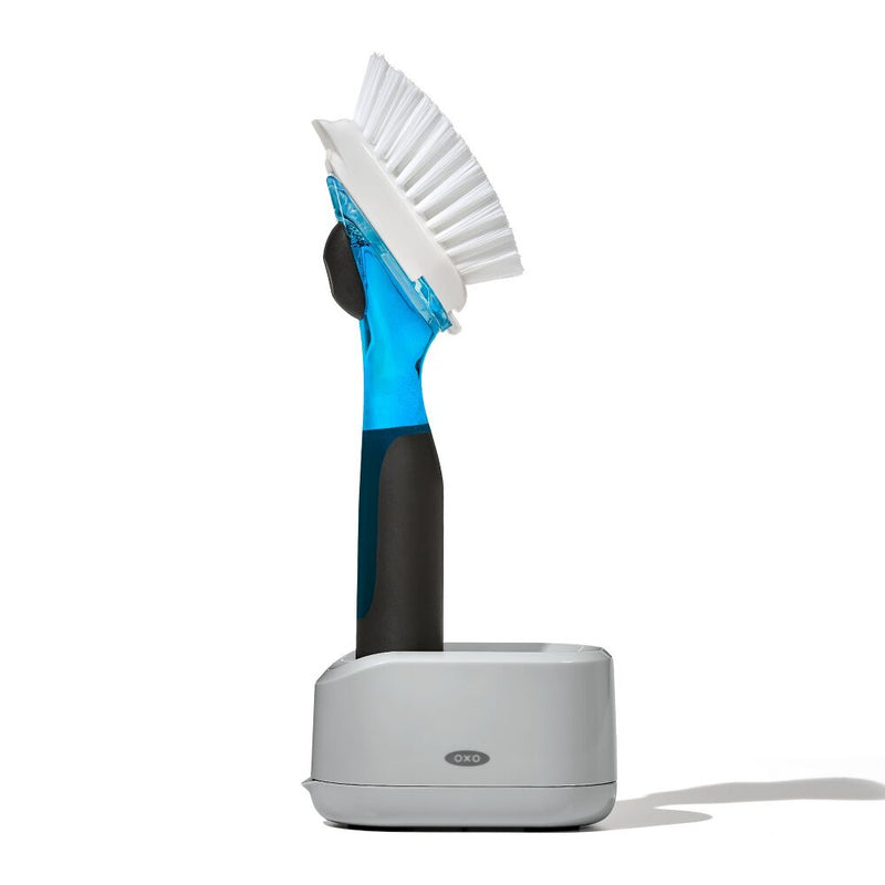 Soap Dispensing Dish Brush Storage Set Q1