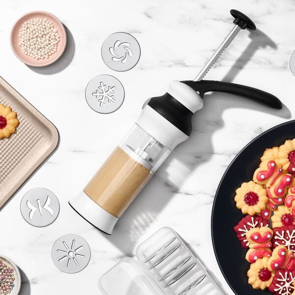 Holiday Cookie Press and Disk Set Bundle A2