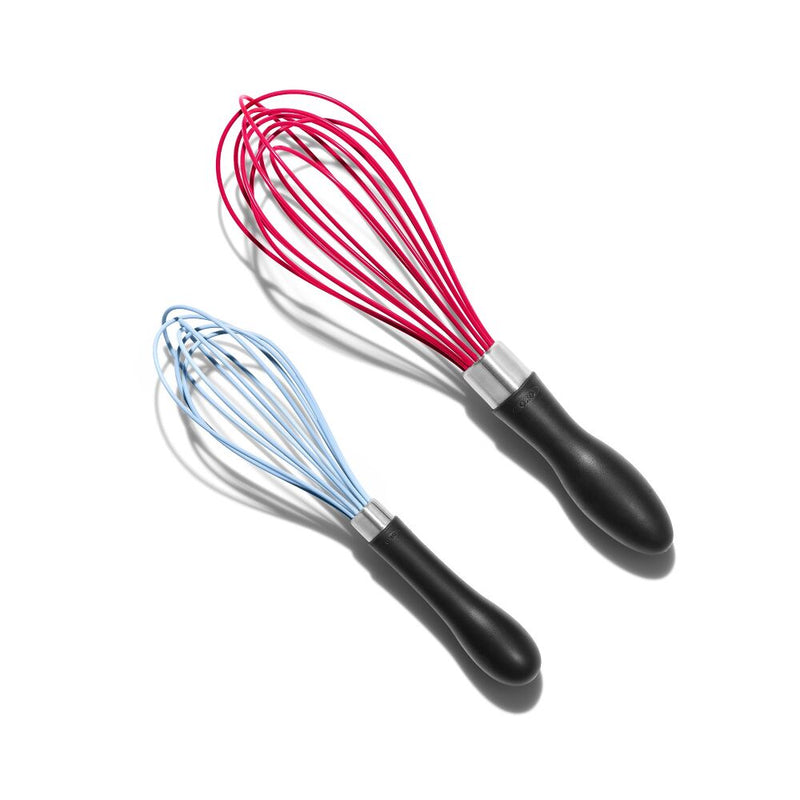 2 Pc Silicone Whisk Set Y0