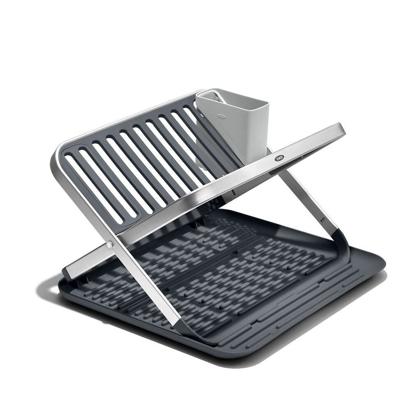 OXO Good Grips Aluminum Fold Flat Dish Rack W9