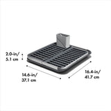 OXO Good Grips Aluminum Fold Flat Dish Rack W9