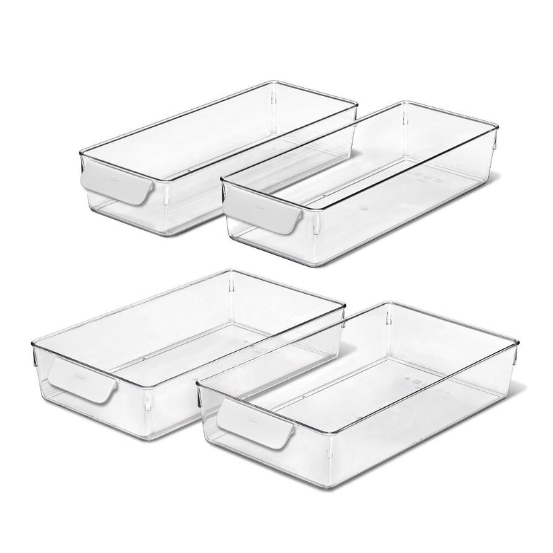 4 Piece Refrigerator Storage Bin Starter Set L3