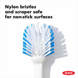 Dish Brush with Scraper V5