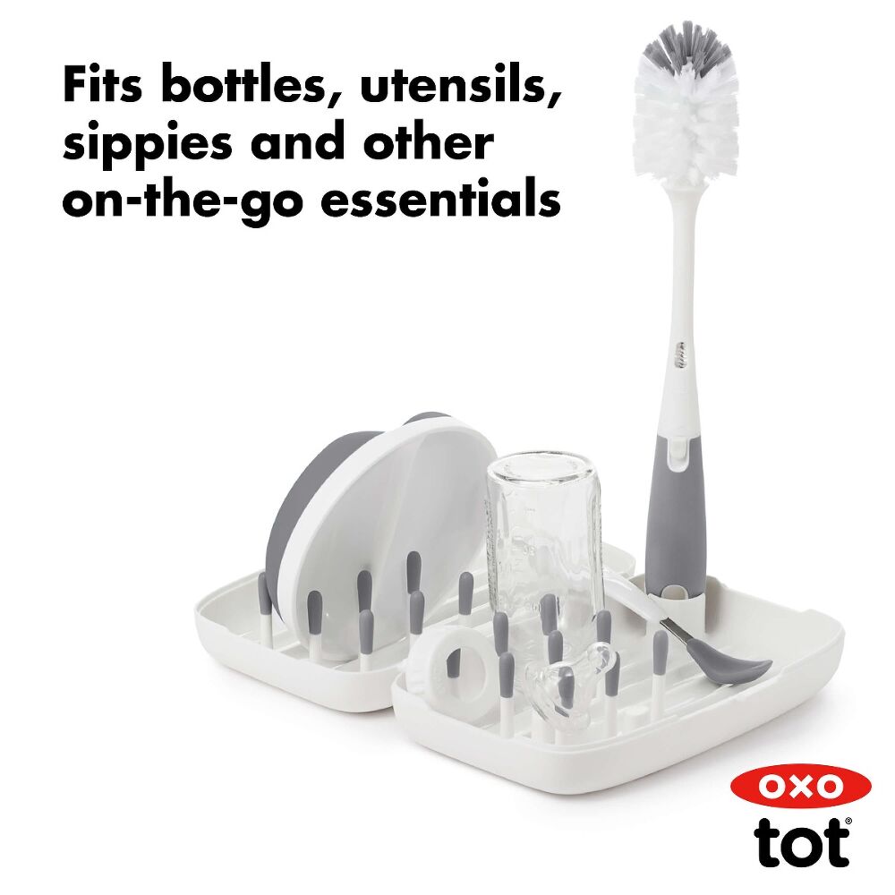 On-the-Go Drying Rack with Bottle Brush A4