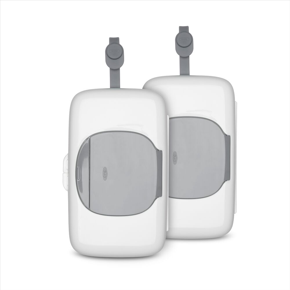 OXO TOT 2-Pack On-the-Go Wipes Dispenser, Gray S8