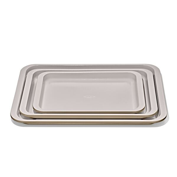 Non-Stick Pro Ceramic Coated Metal Bakeware 3 Pc Set N2