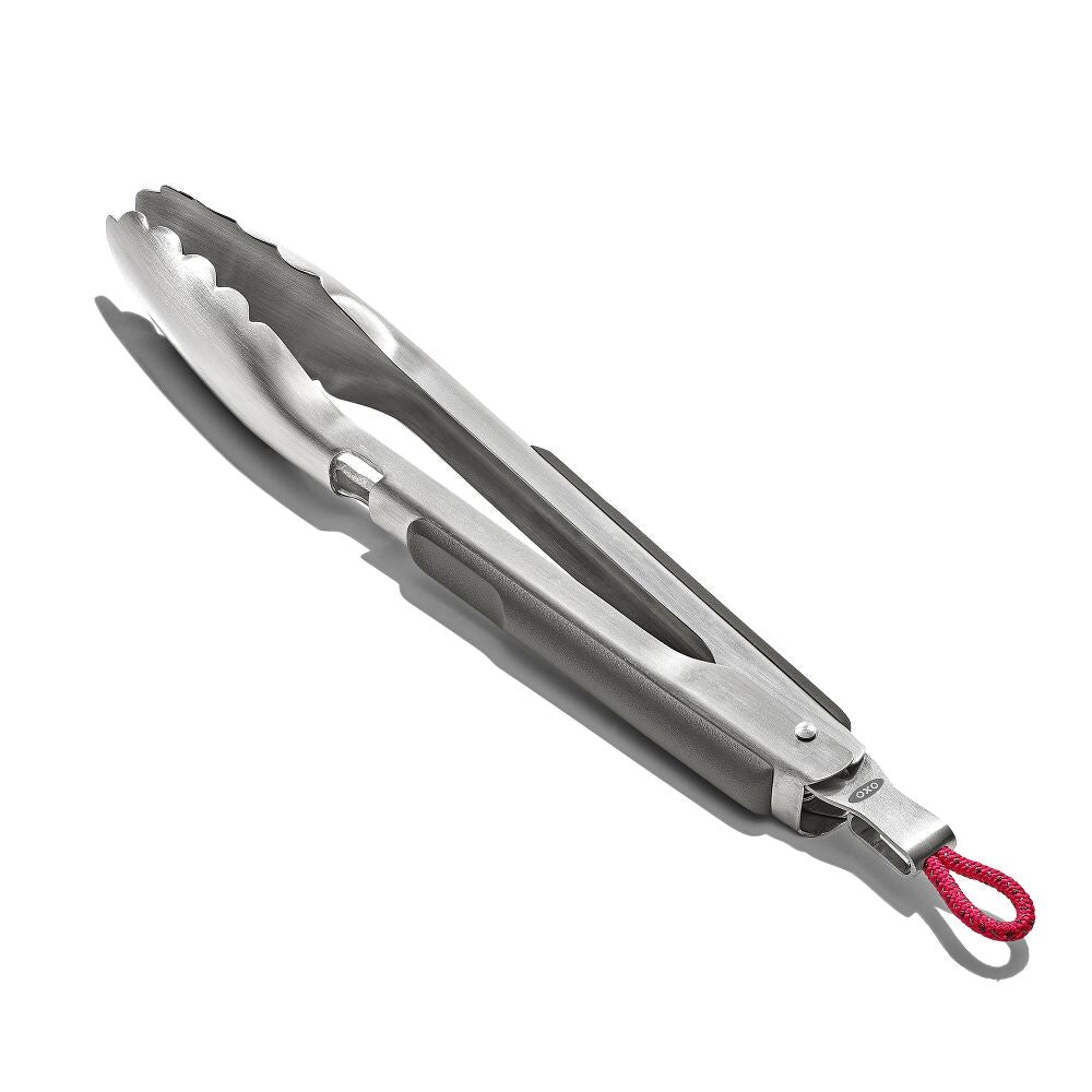 OXO Outdoor 10.5in Camp Stove Tongs with Bottle Opener K5