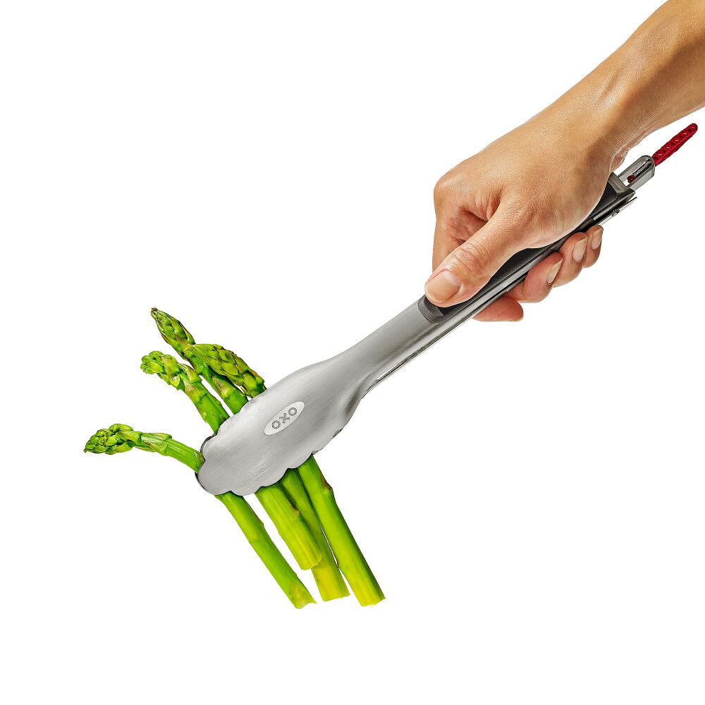 OXO Outdoor 10.5in Camp Stove Tongs with Bottle Opener K5