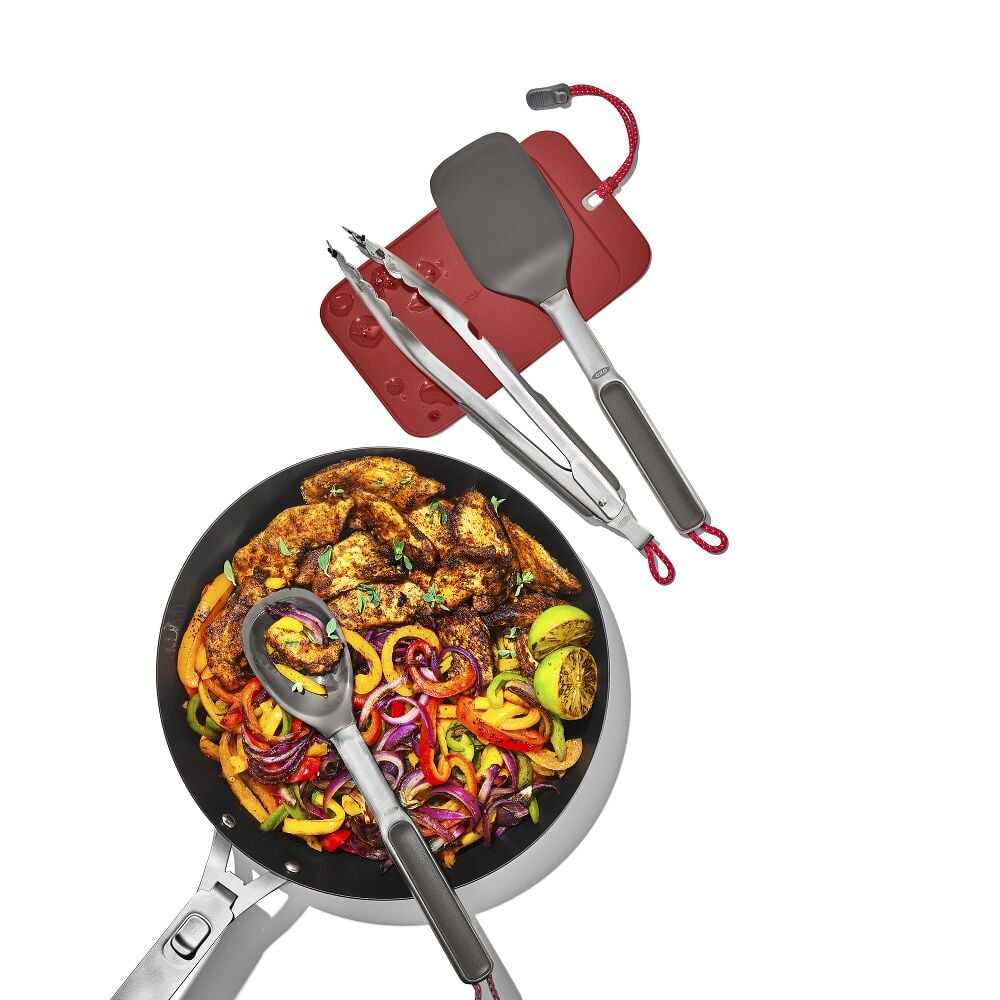 OXO Outdoor 4 -Piece Camp Stove Cooking Set R1