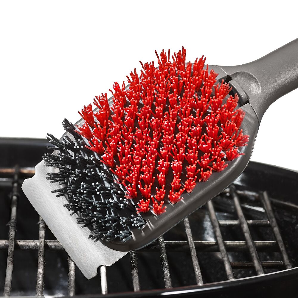 Outdoor Nylon Grill Brush Set of 2 Replacement Heads S8