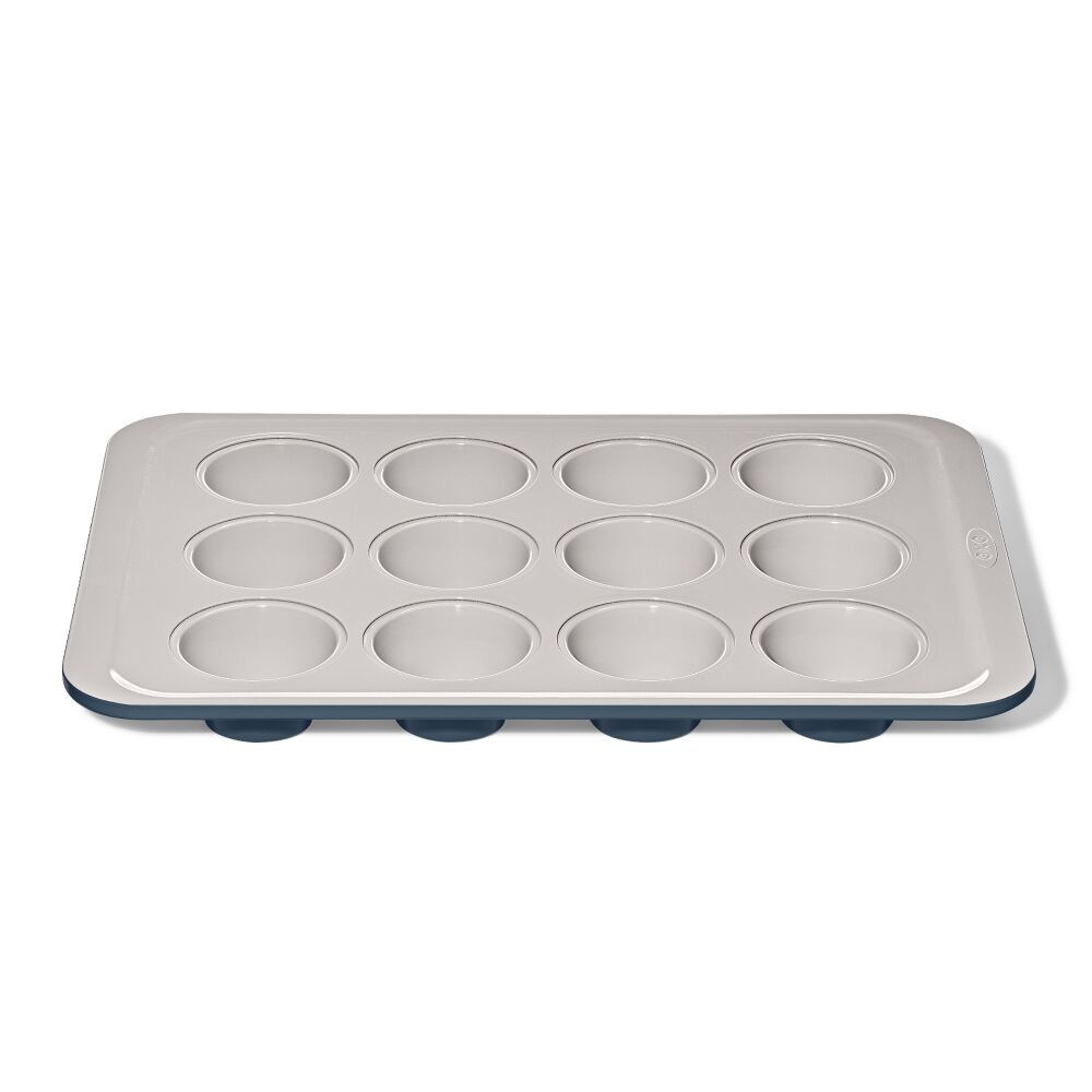 Non-Stick Pro Ceramic Coated Metal Bakeware 12 Cup Muffin Pan V8