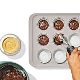 Non-Stick Pro Ceramic Coated Metal Bakeware 12 Cup Muffin Pan V8